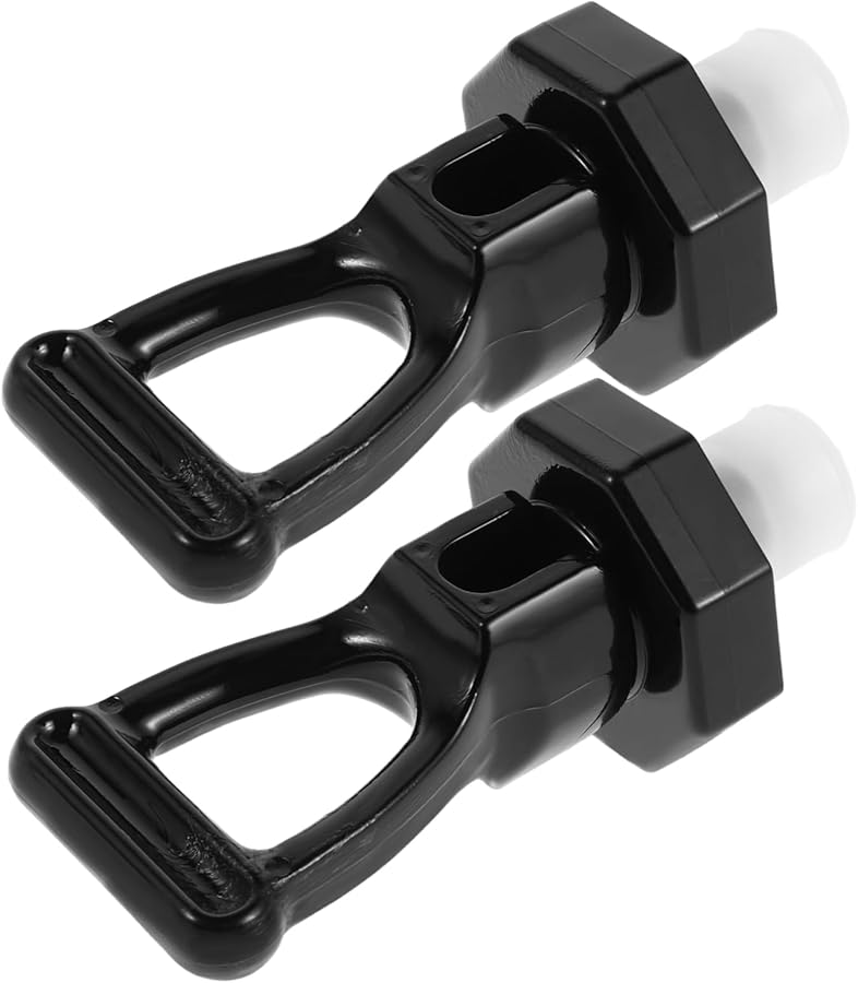 2Pcs Black Plastic Water Dispenser Spigot Handles For Beverage Bucket Milk Tea Faucet Parts - Image 1